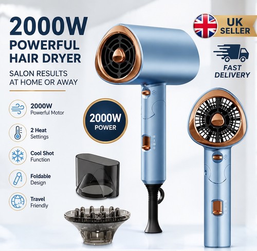 Ionic hair dryer 2000w - ionic,