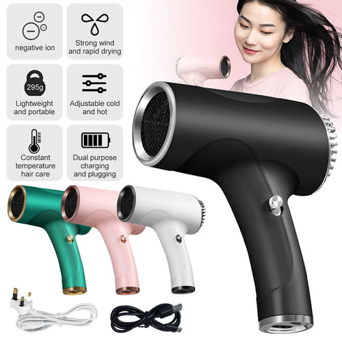 Usb cordless hair dryer - hair,