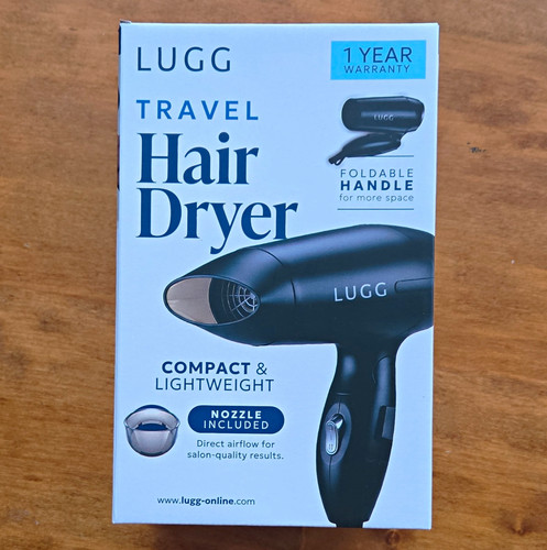 Lugg 1000w travel hair - 1000w, dryer