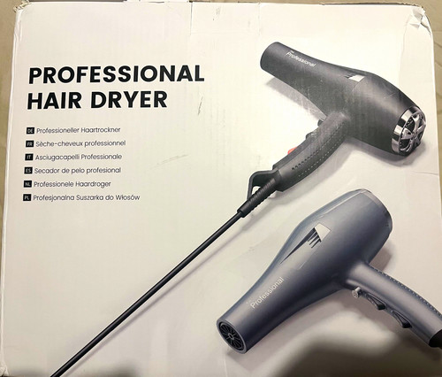 Professional hair dryer black - hair,