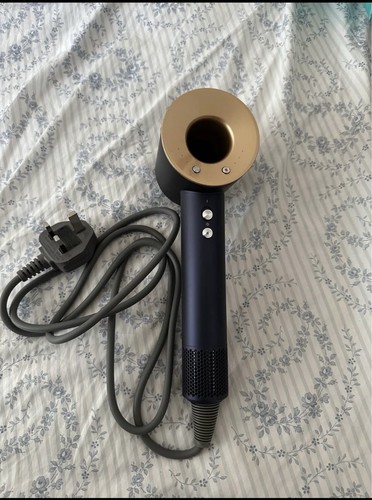 Standard hair dryer blue with - hair,