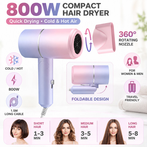 800w hair dryer with - hair,