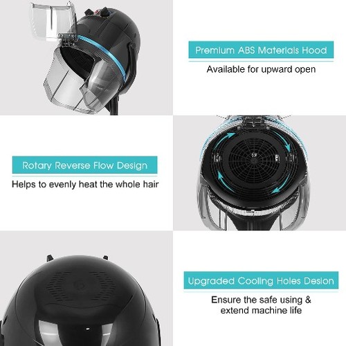 Portable salon hair dryer - dryer, hood
