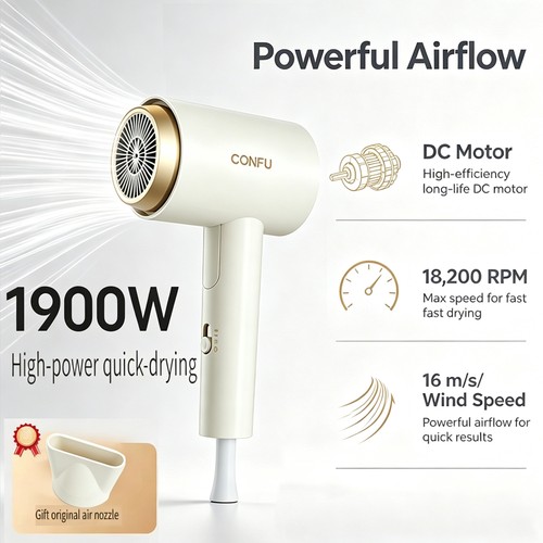 Confu hair dryer 1900w fast - confu,